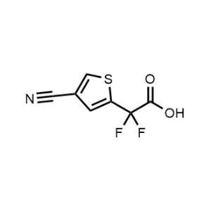 2-(4-Cyanothiophen-2-yl)-2,2-difluoroacetic acid|CS-1230754