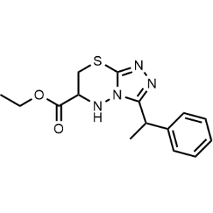 Ethyl 3-(1-phenylethyl)-6,7-dihydro-5H-[1,2,4]triazolo[3,4-b][1,3,4]thiadiazine-6-carboxylate|CS-1230764