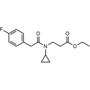 Ethyl 3-(N-cyclopropyl-2-(4-fluorophenyl)acetamido)propanoate|CS-1230773