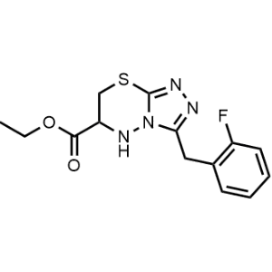 Ethyl 3-(2-fluorobenzyl)-6,7-dihydro-5H-[1,2,4]triazolo[3,4-b][1,3,4]thiadiazine-6-carboxylate|CS-1230787