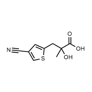 3-(4-Cyanothiophen-2-yl)-2-hydroxy-2-methylpropanoic acid|CS-1230795