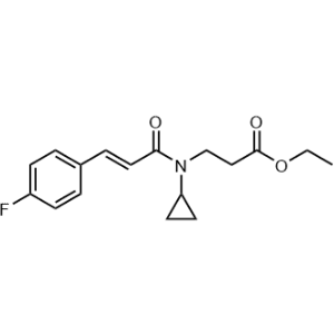 Ethyl (E)-3-(N-cyclopropyl-3-(4-fluorophenyl)acrylamido)propanoate|CS-1230796