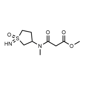 Methyl 3-((1-imino-1-oxidotetrahydro-1H-1l6-thiophen-3-yl)(methyl)amino)-3-oxopropanoate|CS-1230803