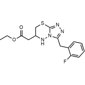 Ethyl 2-(3-(2-fluorobenzyl)-6,7-dihydro-5H-[1,2,4]triazolo[3,4-b][1,3,4]thiadiazin-6-yl)acetate|CS-1230813