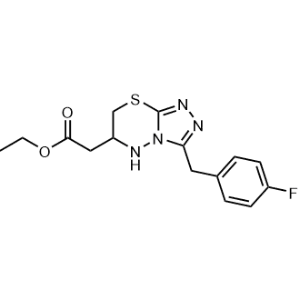 Ethyl 2-(3-(4-fluorobenzyl)-6,7-dihydro-5H-[1,2,4]triazolo[3,4-b][1,3,4]thiadiazin-6-yl)acetate|CS-1230815