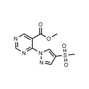 Methyl 4-(4-(methylsulfonyl)-1H-pyrazol-1-yl)pyrimidine-5-carboxylate|CS-1230821