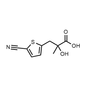3-(5-Cyanothiophen-2-yl)-2-hydroxy-2-methylpropanoic acid|CS-1230849