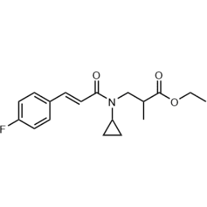 Ethyl 3-(N-cyclopropyl-3-(4-fluorophenyl)acrylamido)-2-methylpropanoate|CS-1230901