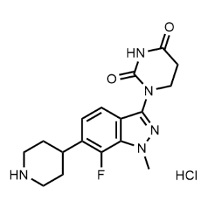 1-(7-Fluoro-1-methyl-6-(piperidin-4-yl)-1H-indazol-3-yl)dihydropyrimidine-2,4(1H,3H)-dione hydrochloride|CS-1230986
