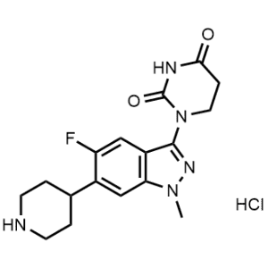 1-(5-Fluoro-1-methyl-6-(piperidin-4-yl)-1H-indazol-3-yl)dihydropyrimidine-2,4(1H,3H)-dione hydrochloride|CS-1230996
