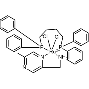 Ruthenium, [1,1′-(1,4-butanediyl)bis[1,1-diphenylphosphine-κP]]dichloro(5-methyl-2-pyrazinemethanamine-κN1,κN2)-, (OC-6-14)-|CS-1231074