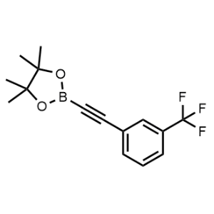 4,4,5,5-Tetramethyl-2-((3-(trifluoromethyl)phenyl)ethynyl)-1,3,2-dioxaborolane|CS-1231395