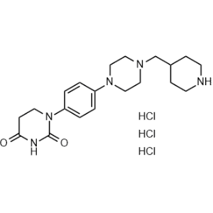 1-(4-(4-(Piperidin-4-ylmethyl)piperazin-1-yl)phenyl)dihydropyrimidine-2,4(1H,3H)-dione trihydrochloride|CS-1232056