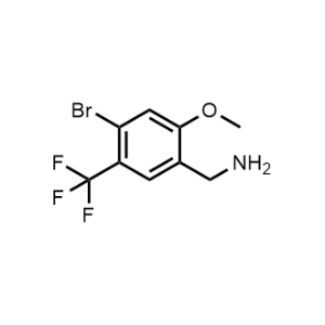 (4-Bromo-2-methoxy-5-(trifluoromethyl)phenyl)methanamine|CS-1232450