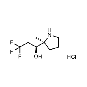 (S)-3,3,3-Trifluoro-1-((S)-2-methylpyrrolidin-2-yl)propan-1-ol hydrochloride|CS-1232575