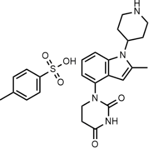 1-(2-Methyl-1-(piperidin-4-yl)-1H-indol-4-yl)dihydropyrimidine-2,4(1H,3H)-dione 4-methylbenzenesulfonate|CS-1232610