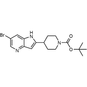 tert-Butyl 4-(6-bromo-1H-pyrrolo[3,2-b]pyridin-2-yl)piperidine-1-carboxylate|CS-1232641