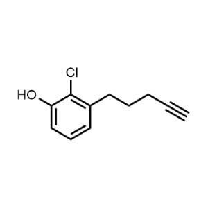 2-Chloro-3-(pent-4-yn-1-yl)phenol|CS-1232648