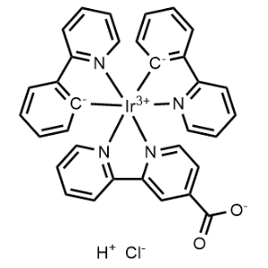 Iridium, ([2,2′-bipyridine]-4-carboxylato-κN1,κN1′)bis[2-(2-pyridinyl-κN)phenyl-κC]-, compd. with hydrochloric acid (1:1), (OC-6-44)-|CS-1233416