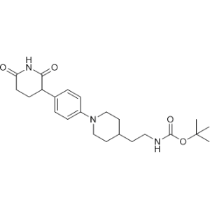 tert-Butyl (2-(1-(4-(2,6-dioxopiperidin-3-yl)phenyl)piperidin-4-yl)ethyl)carbamate|CS-1233657