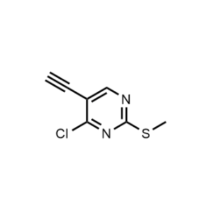 4-Chloro-5-ethynyl-2-(methylthio)pyrimidine|CS-1233778