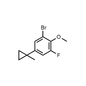 1-Bromo-3-fluoro-2-methoxy-5-(1-methylcyclopropyl)benzene|CS-1234142