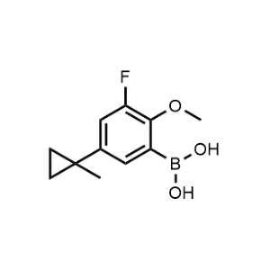 (3-Fluoro-2-methoxy-5-(1-methylcyclopropyl)phenyl)boronic acid|CS-1234145