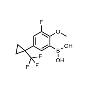 (3-Fluoro-2-methoxy-5-(1-(trifluoromethyl)cyclopropyl)phenyl)boronic acid|CS-1234157