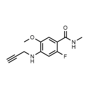 2-Fluoro-5-methoxy-N-methyl-4-(prop-2-yn-1-ylamino)benzamide|CS-1235082