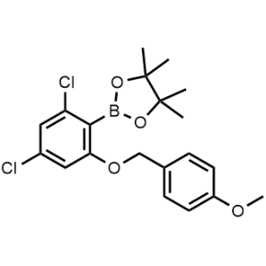 2-(2,4-Dichloro-6-((4-methoxybenzyl)oxy)phenyl)-4,4,5,5-tetramethyl-1,3,2-dioxaborolane|CS-1235462