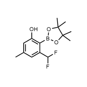 3-(Difluoromethyl)-5-methyl-2-(4,4,5,5-tetramethyl-1,3,2-dioxaborolan-2-yl)phenol|CS-1235515