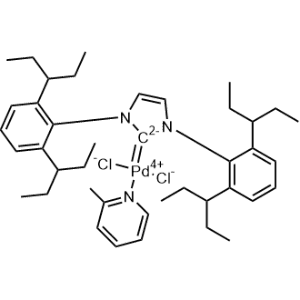 (SP-4-1)-[1,3-Bis[2,6-bis(1-ethylpropyl)phenyl]-1,3-dihydro-2H-imidazol-2-ylidene]dichloro(2-methylpyridine)palladium|CS-1235749