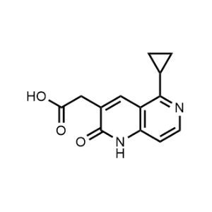 2-(5-Cyclopropyl-2-oxo-1,2-dihydro-1,6-naphthyridin-3-yl)acetic acid|CS-1236256
