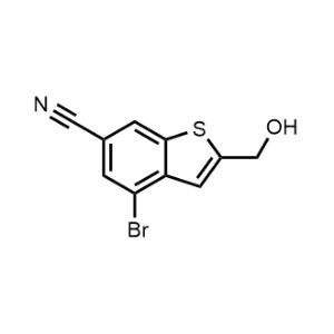 4-Bromo-2-(hydroxymethyl)benzo[b]thiophene-6-carbonitrile|CS-1236464