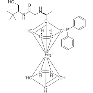Ferrocene, 1-(diphenylphosphino)-2-[(1S)-1-[[2-[[(1S)-1-(hydroxymethyl)-2,2-dimethylpropyl]amino]-2-oxoethyl]amino]ethyl]-, (1R)-|CS-1236708
