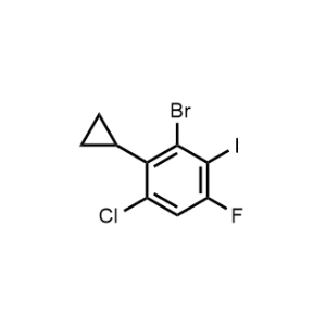 3-Bromo-1-chloro-2-cyclopropyl-5-fluoro-4-iodobenzene|CS-1236743