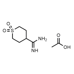 Tetrahydro-2H-thiopyran-4-carboximidamide 1,1-dioxide acetate|CS-1237070