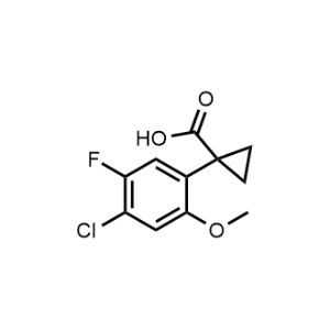 1-(4-Chloro-5-fluoro-2-methoxyphenyl)cyclopropane-1-carboxylic acid|CS-1237195