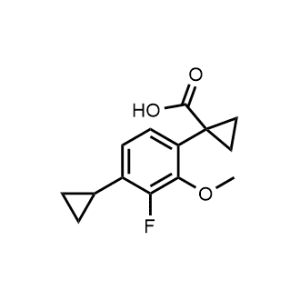 1-(4-Cyclopropyl-3-fluoro-2-methoxyphenyl)cyclopropane-1-carboxylic acid|CS-1237205