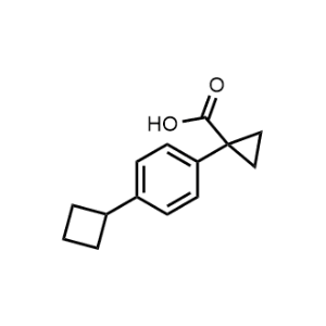 1-(4-Cyclobutylphenyl)cyclopropane-1-carboxylic acid|CS-1237282