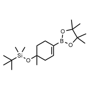 tert-Butyldimethyl((1-methyl-4-(4,4,5,5-tetramethyl-1,3,2-dioxaborolan-2-yl)cyclohex-3-en-1-yl)oxy)silane|CS-1237446