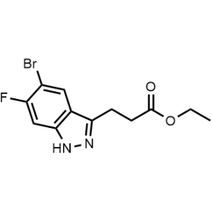 Ethyl 3-(5-bromo-6-fluoro-1H-indazol-3-yl)propanoate|CS-1237507