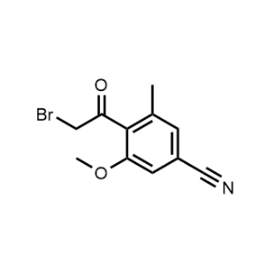 4-(2-Bromoacetyl)-3-methoxy-5-methylbenzonitrile|CS-1237642