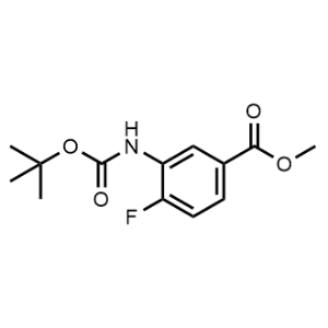 Methyl 3-((tert-butoxycarbonyl)amino)-4-fluorobenzoate|CS-1237819