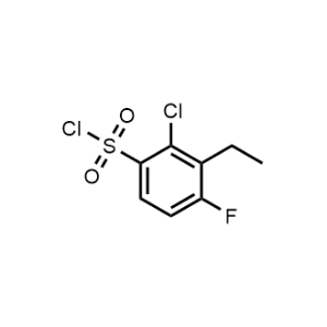 2-Chloro-3-ethyl-4-fluorobenzenesulfonyl chloride|CS-1238520