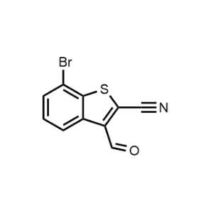 7-Bromo-3-formylbenzo[b]thiophene-2-carbonitrile|CS-1238614