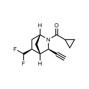 Cyclopropyl((1R,3R,4S,5S)-5-(difluoromethyl)-3-ethynyl-2-azabicyclo[2.2.1]heptan-2-yl)methanone|CS-1239085