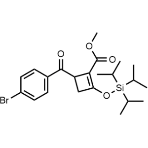 Methyl 4-(4-bromobenzoyl)-2-((triisopropylsilyl)oxy)cyclobut-1-ene-1-carboxylate|CS-1239145