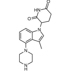 3-(3-Methyl-4-(piperazin-1-yl)-1H-indol-1-yl)piperidine-2,6-dione|CS-1239306