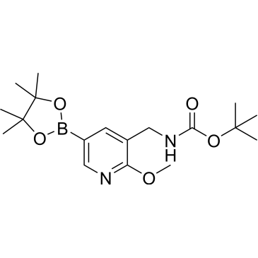 Tert-butyl ((2-methoxy-5-(4,4,5,5-tetramethyl-1,3,2-dioxaborolan-2-yl)pyridin-3-yl)methyl)carbamate|CS-1239658